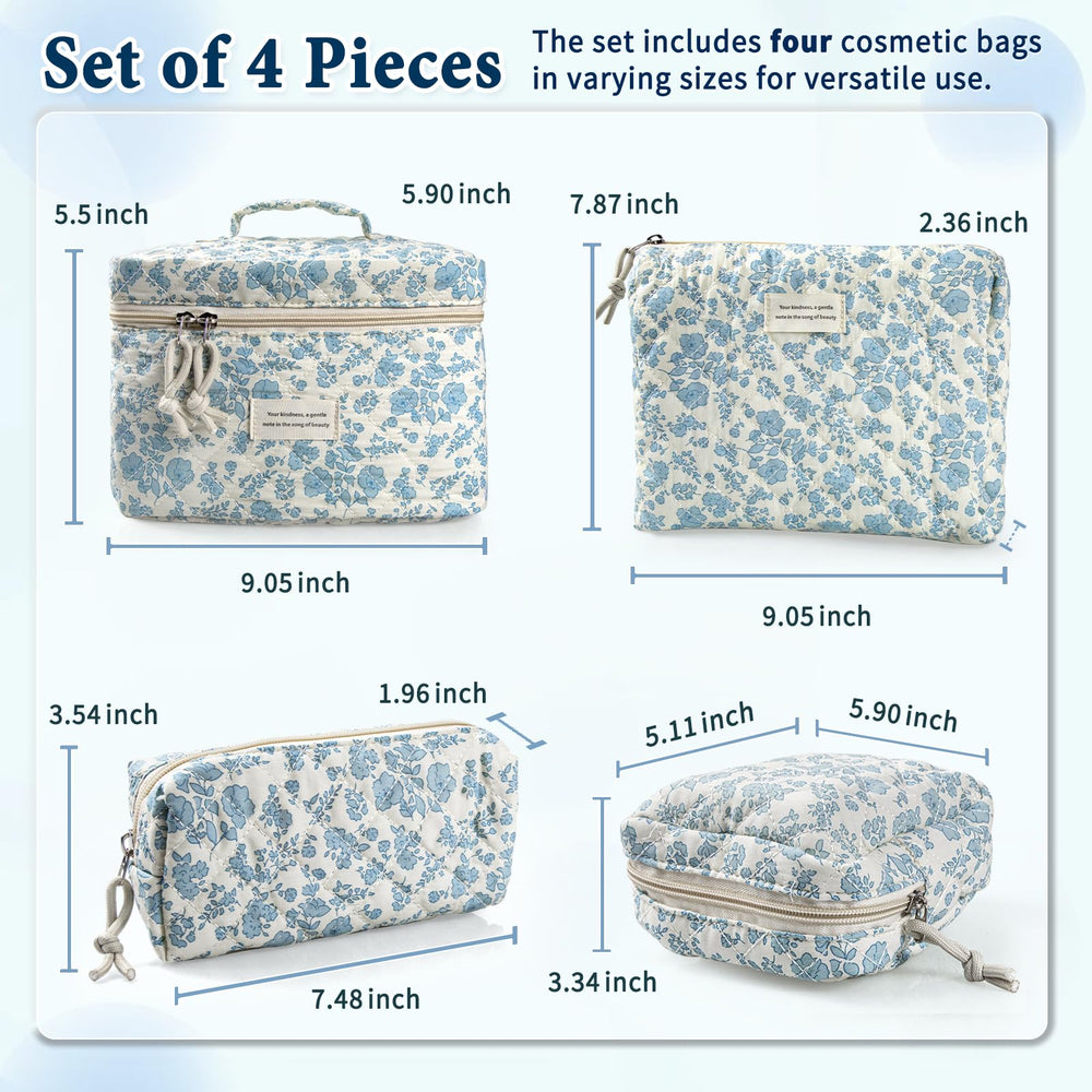 VIWIME makeup bag floral coquette aesthetic closeup, adds chic storage for toiletries.