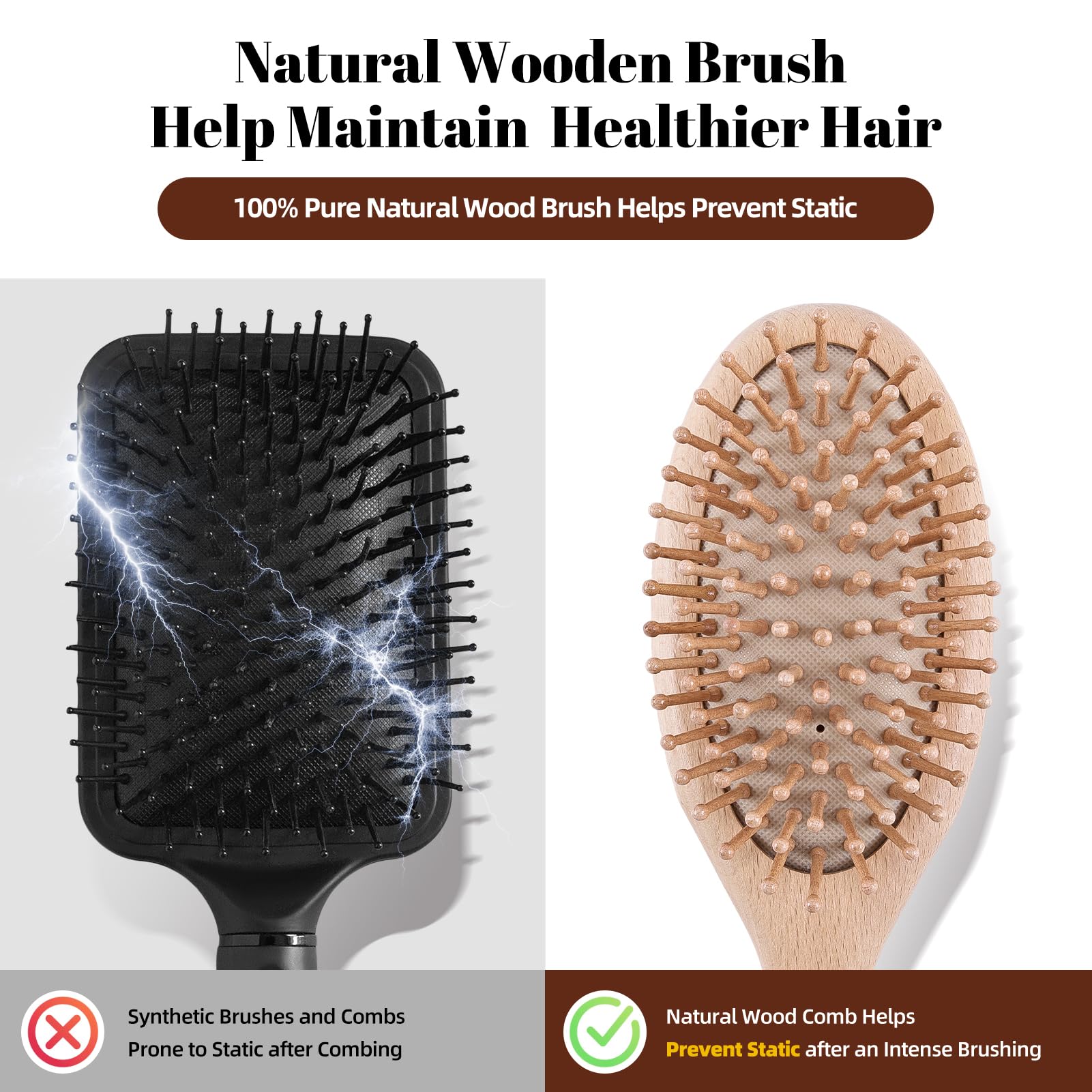 VKLW gift-ready wooden brush set highlights premium packaging.