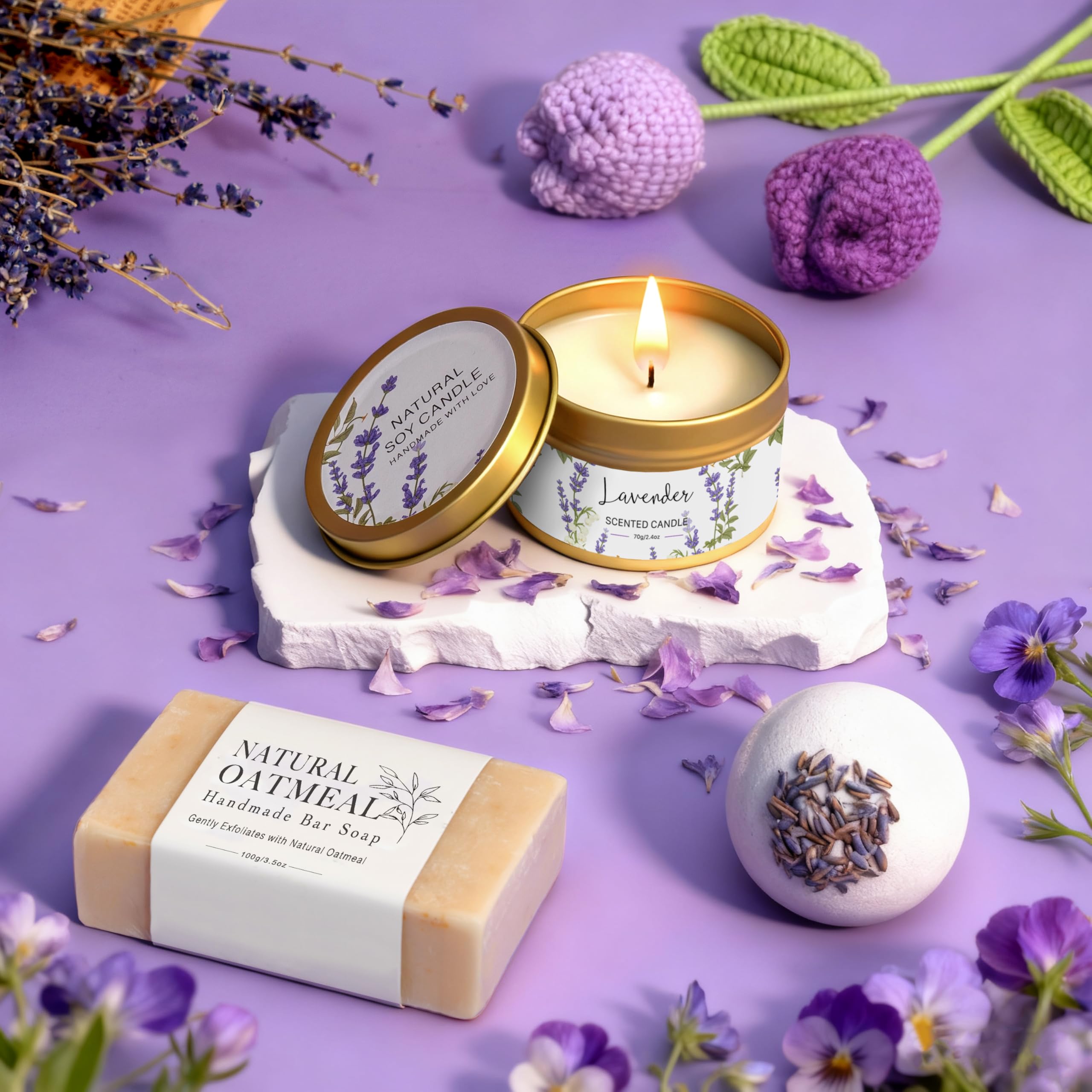 VKTASIMK bath bomb and handmade soap offer a spa-like bath