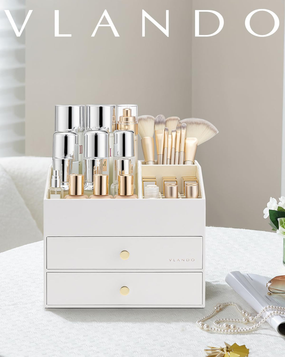 Vlando gift-ready packaging makes a thoughtful vanity upgrade gift.