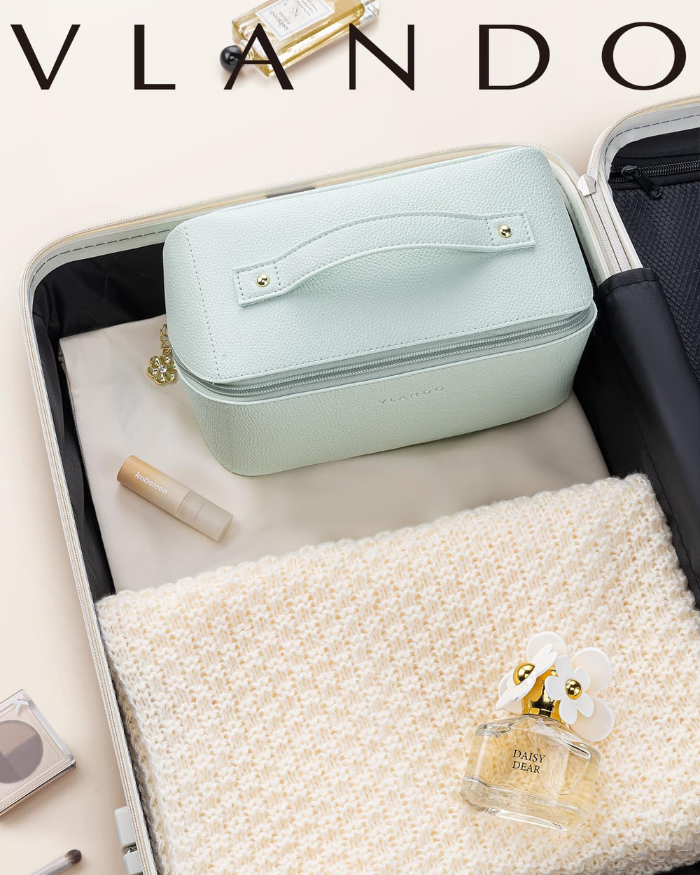 Vlando diagonal metal zipper ensures smooth opening every time