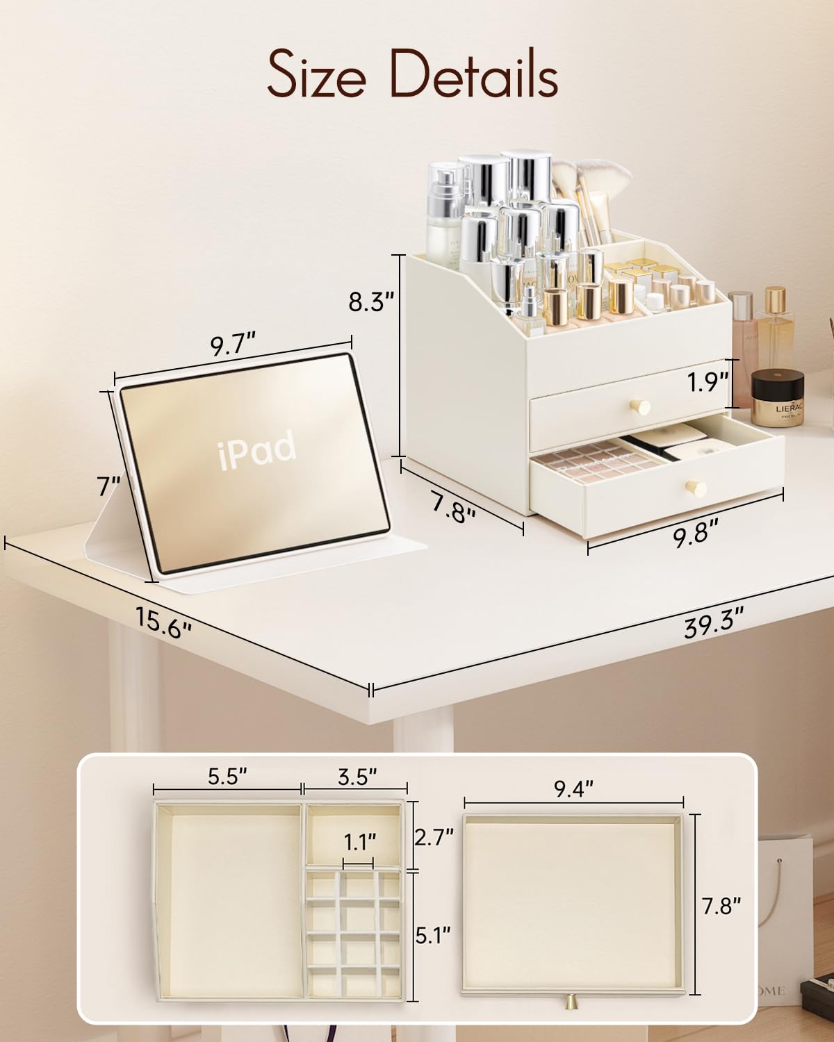 Vlando removable lipstick holder highlighted for quick lipstick swaps