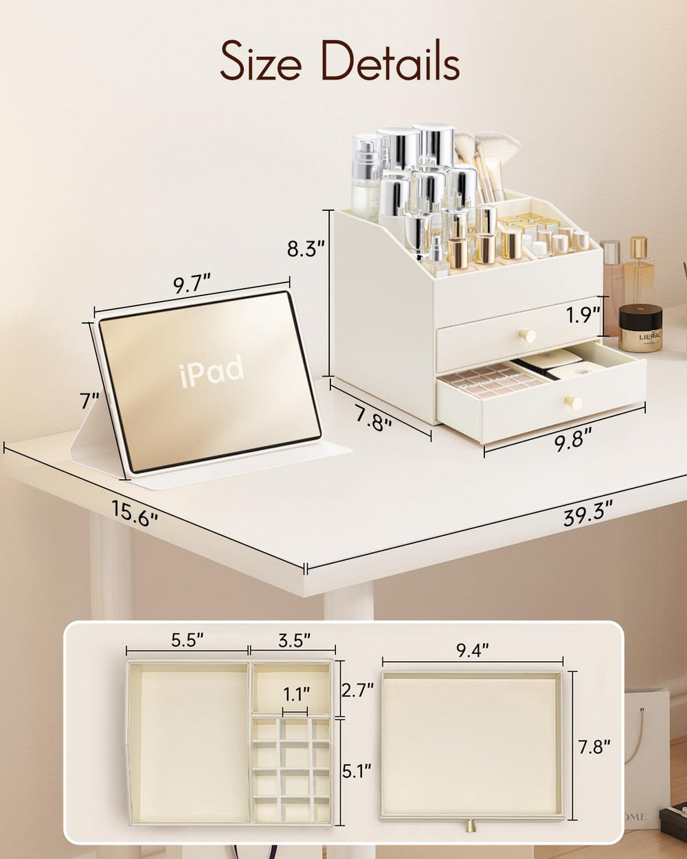 Vlando removable lipstick holder highlighted for quick lipstick swaps