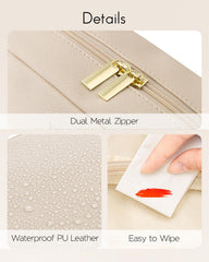 Vlando waterproof PU leather close-up highlights durable, wipe-clean material.