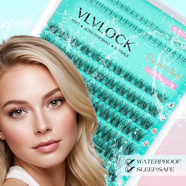 VLVLOCK mega-volume lashes 16mm create dramatic eye-opening looks.