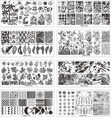 VNC stamping stamper pair enabling precise transfers for crisp nail art