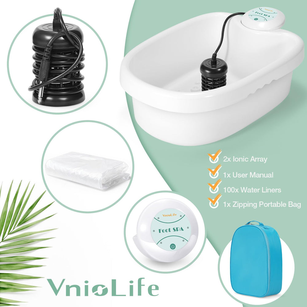 VnioLife basin features deep-massage points for foot comfort