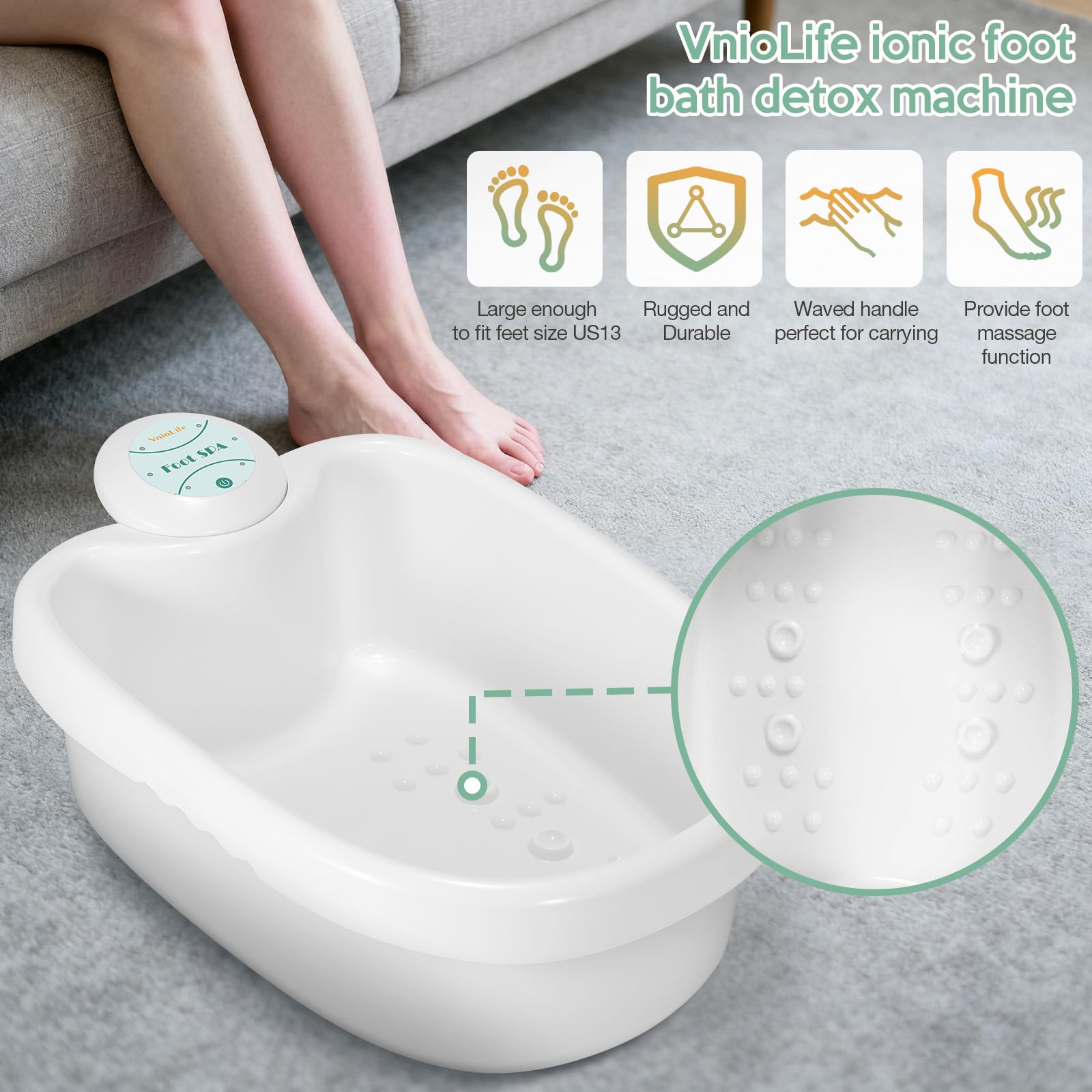 VnioLife home spa detox setup ready for wellness routines