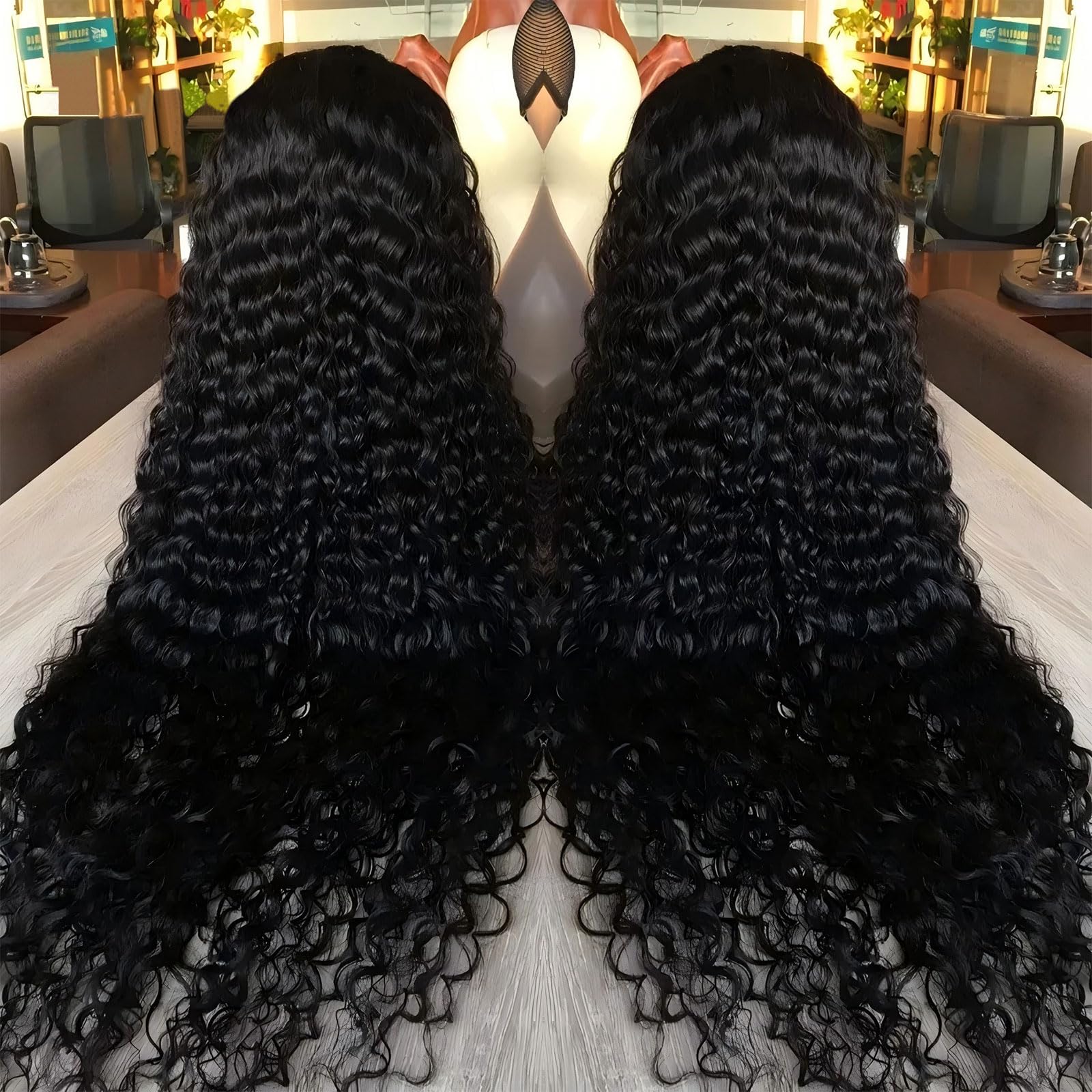 Vnrtkkn glueless lace-front wig enables quick, tool-free wear.