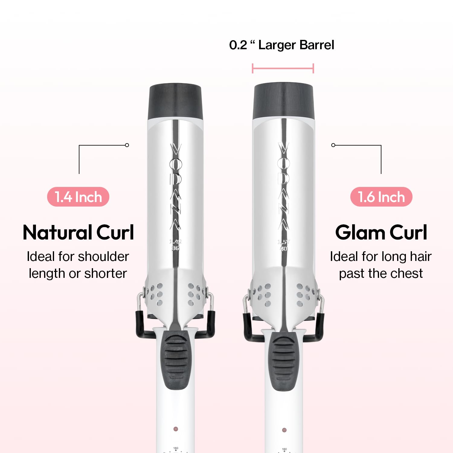 Vodana GlamWave ceramic plates close-up for smooth glide