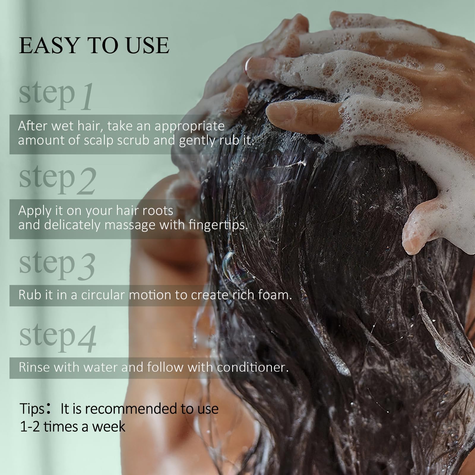 VOERUY jojoba seed oil bottle detail for nourished scalp