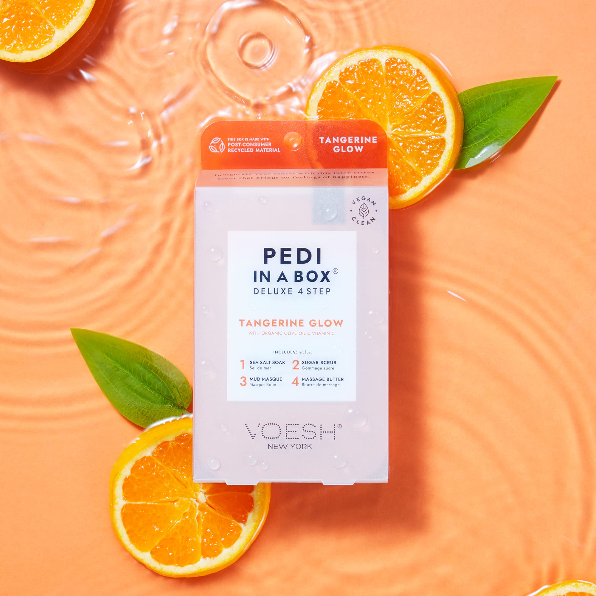 VOESH Pedi in a Box mud masque close-up for pore cleansing.