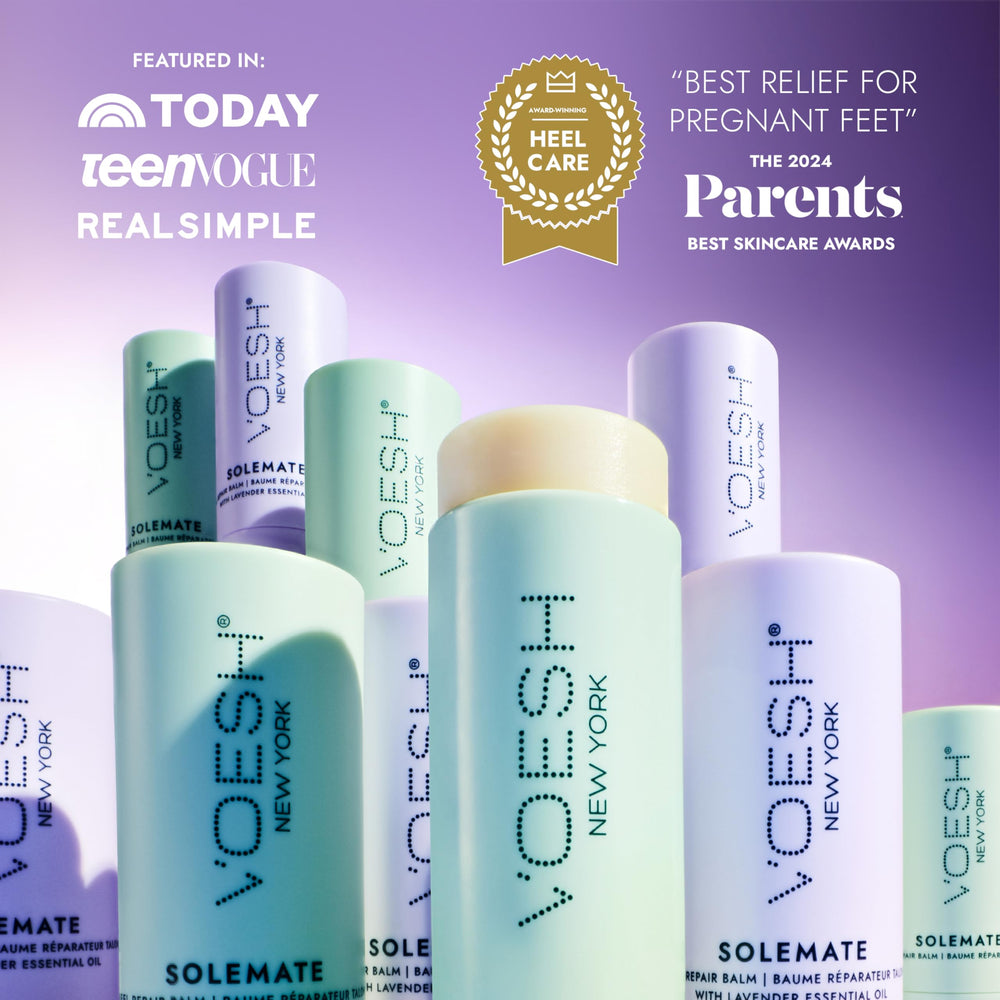 VOESH socks display flat, emphasizing washable durability and repeatable foot care sessions.