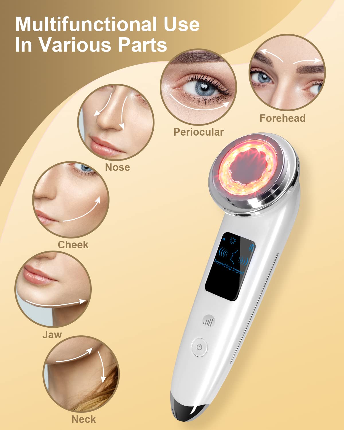 VOFEL face massager red light collagen-like activity for smoother skin