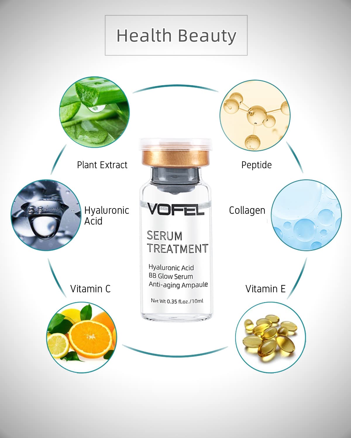 VOFEL face and neck application close-up showing hydration and elasticity.