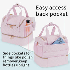 VOFIpremiAm organizer case top compartment with nail lamp ready