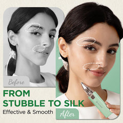 VOGCREST eyebrow trimmer in circular motion for smooth shaping