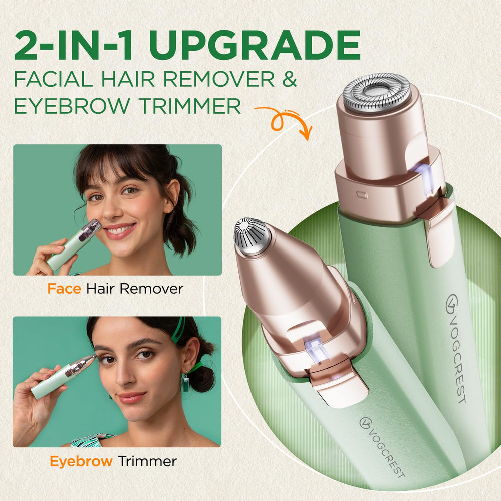 VG VOGCREST facial remover with LED light improves visibility during use