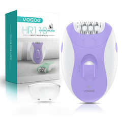 VOGOE epilator closeup showing 21 tweezers for precise removal