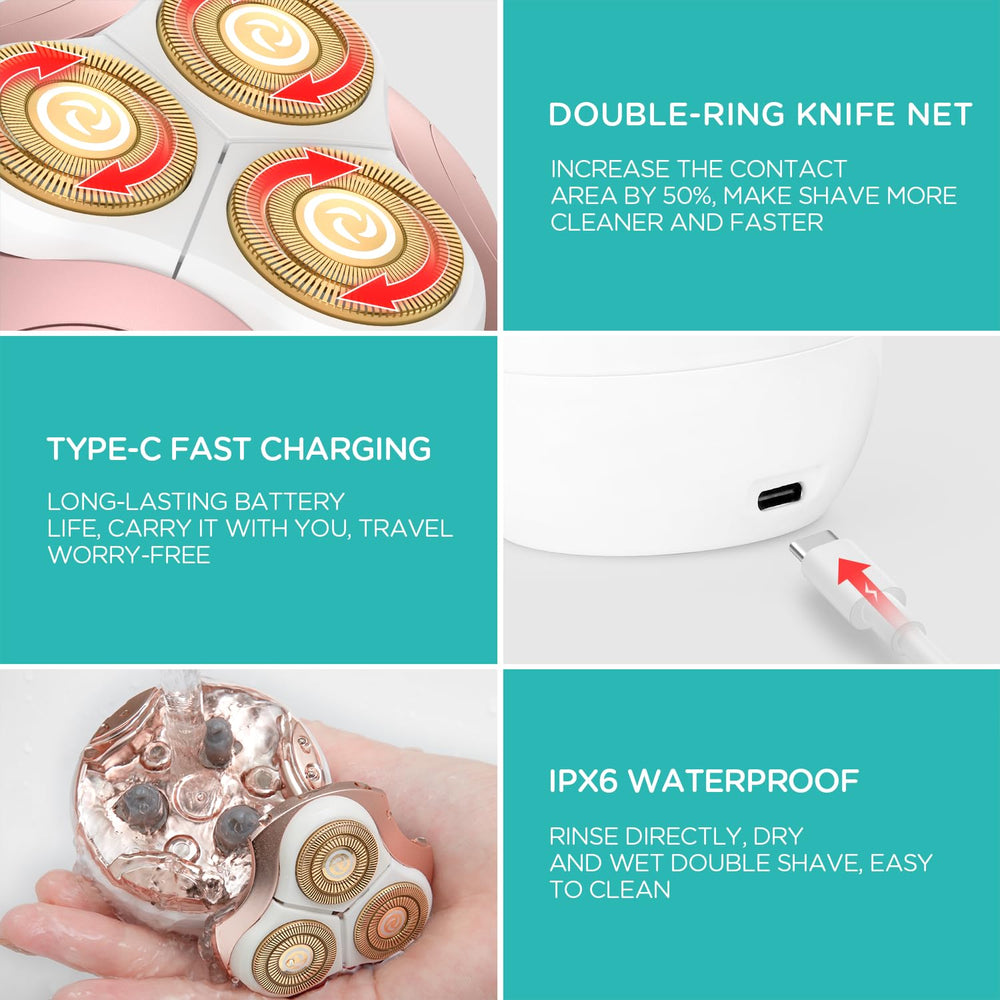 VOGOE ES300 five minute fast charge for a quick shave.