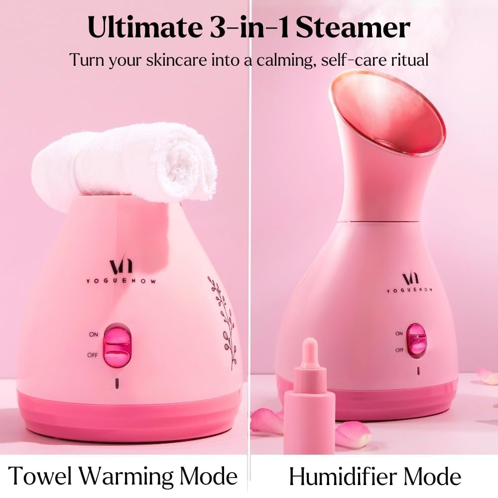 VogueNow compact sturdy steamer design shows portable home spa solution