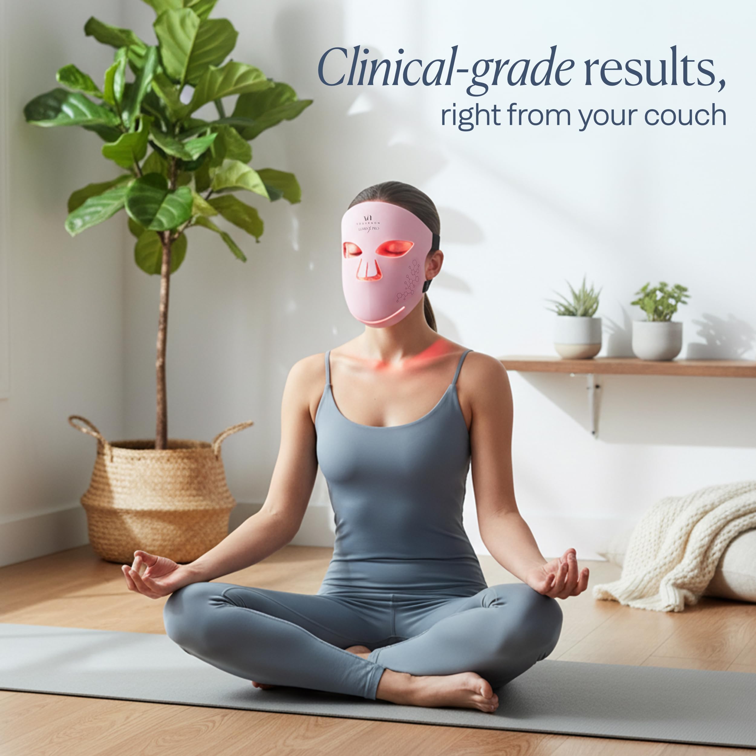 VogueNow LuminX Pro wireless design enables easy, cordless sessions.