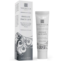 VOIBELLA BEAUTY Instant Face Lift Cream bottle showing quick lift potential