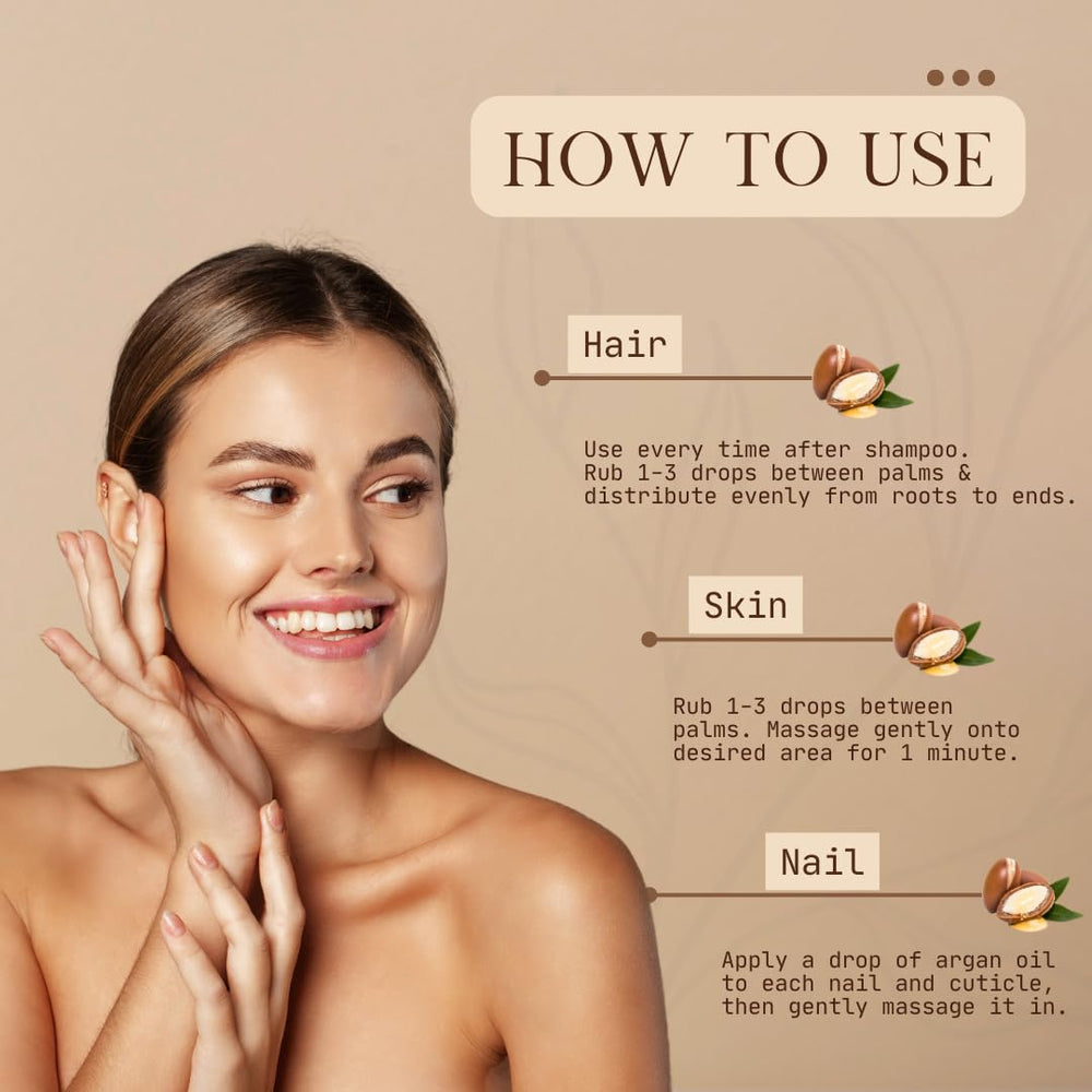 VoilaVe Argan oil in hair adds softness, shine, and manageability