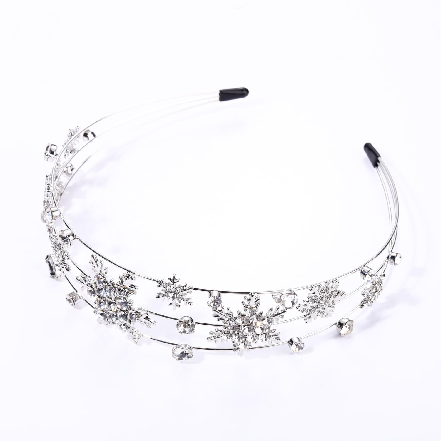 Vokone Holiday Headband Alloy Rhinestone Closeup shows durable sparkle for gifting ideas.