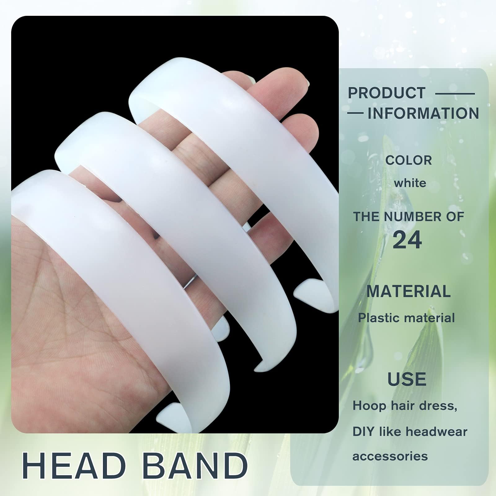 VOKOY no-teeth design headbands ideal for easy DIY embellishments and crafts