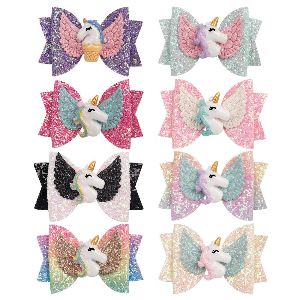 Volepet unicorn bows stay put during playtime thanks to sturdy clips.