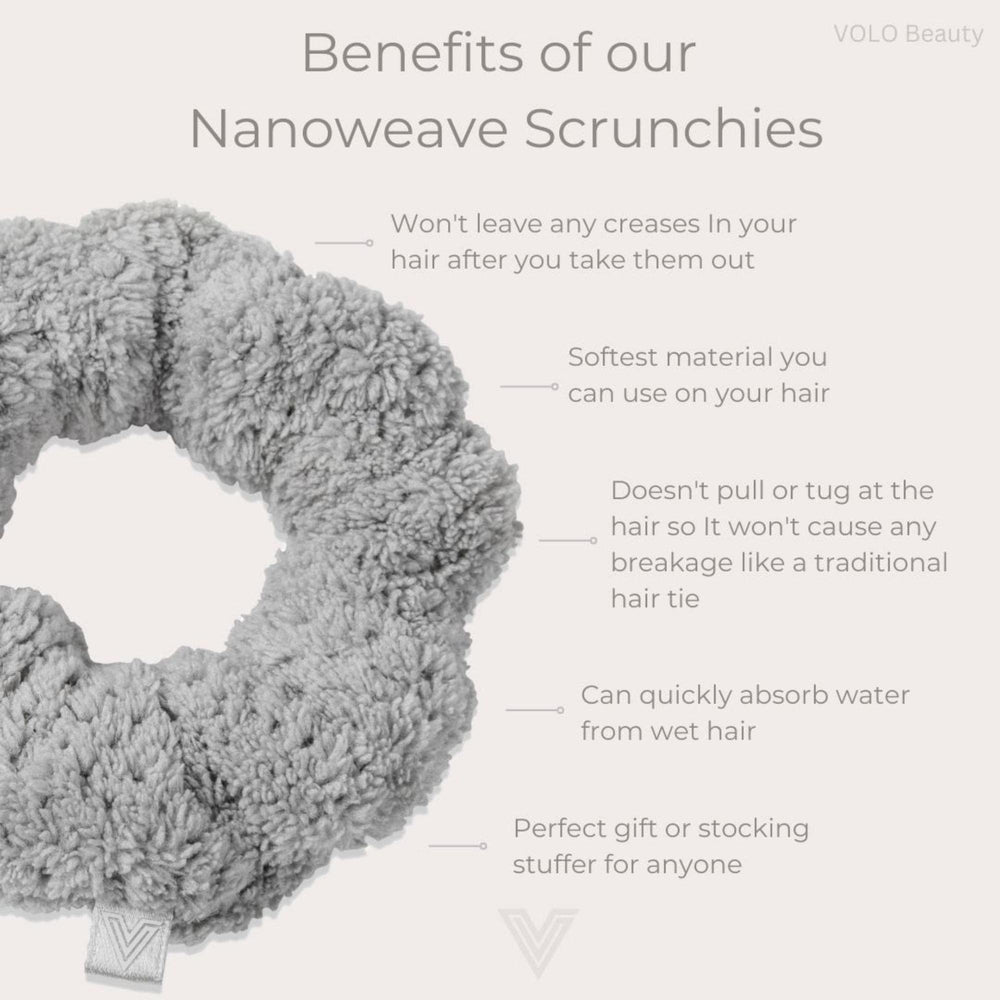 VOLO Hair towel demonstration hints at reduced drying time.