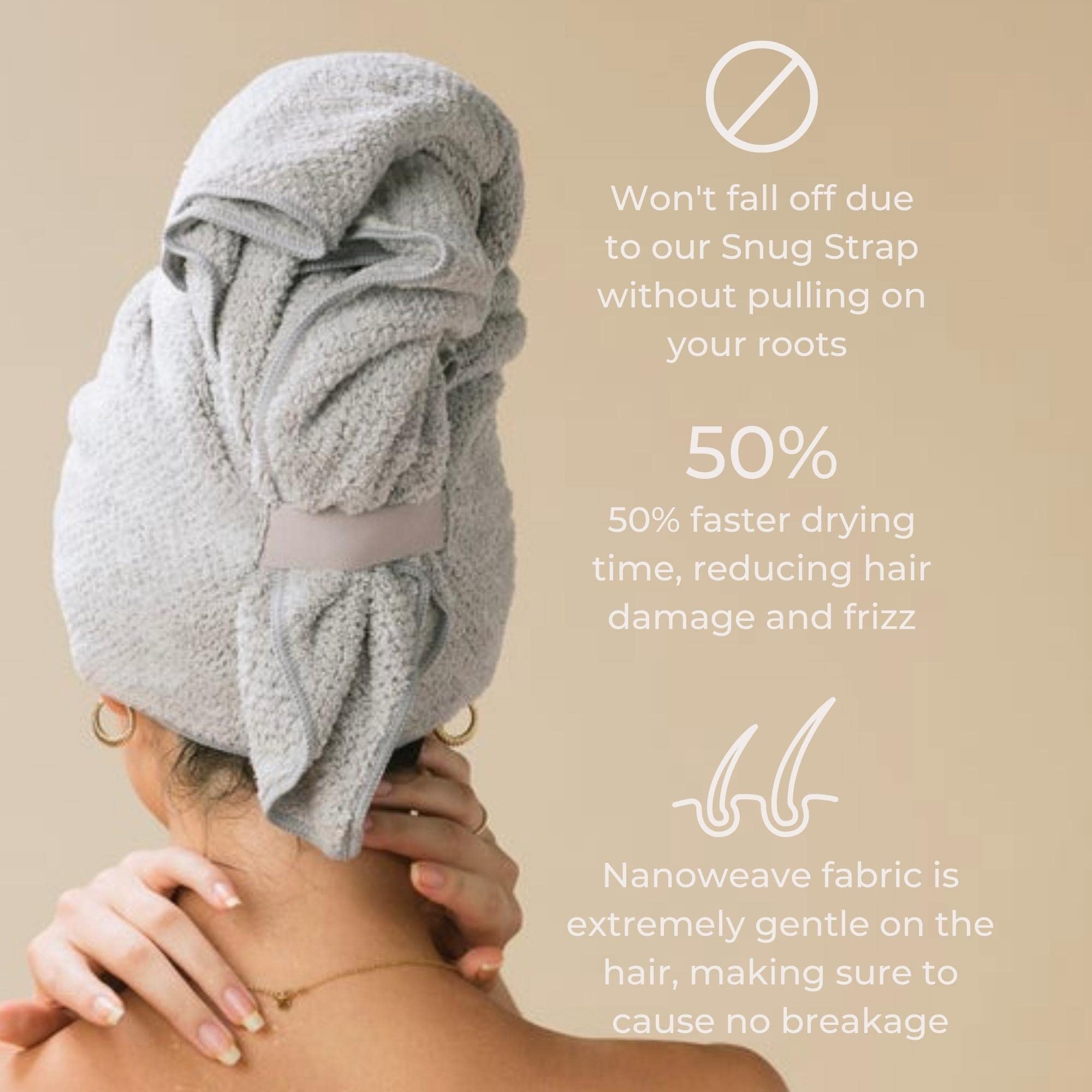 VOLO Hero Hair Towel XL wrap fits all hair lengths
