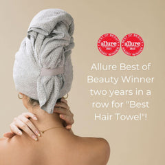VOLO Spa Headband Cloud Pink during skincare for moisture absorption and skin comfort.