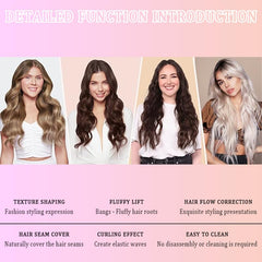 Volumizing Texture Comb lifts fringe to create defined, fluffy looks.