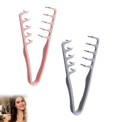 Volumizing Texture Comb grips gray-pink for easy root lift and volume.