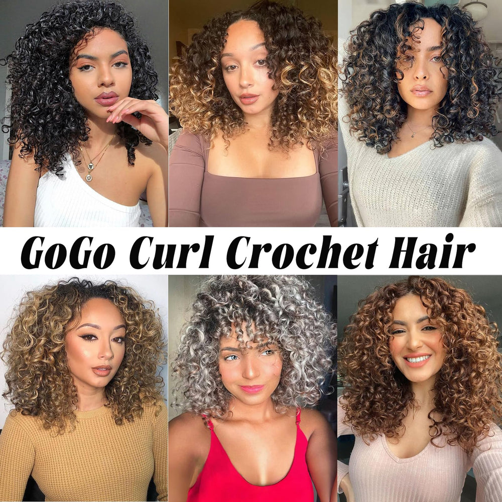 Vomella GoGo Curl model wearing 10-inch beachy curl style