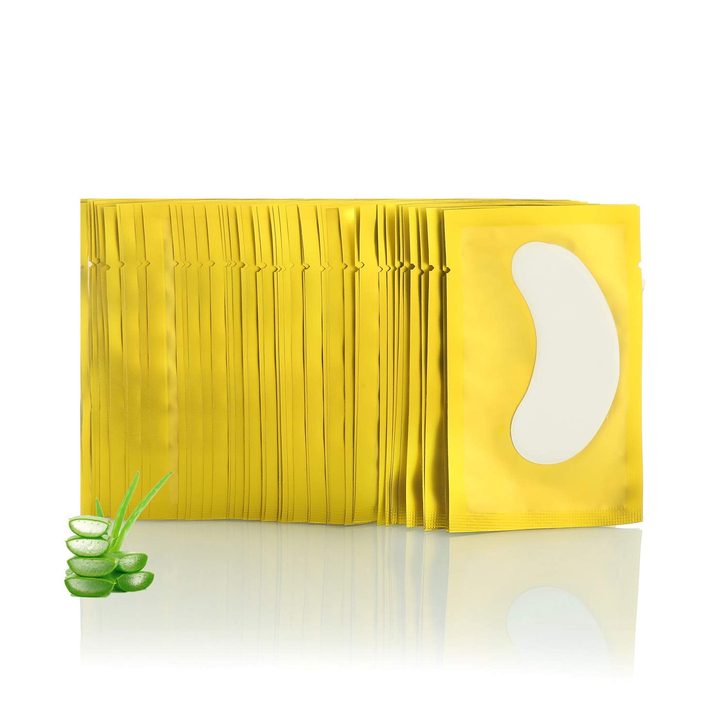 Voncasen under-eye pads in cool gel application soothe skin during lash extensions