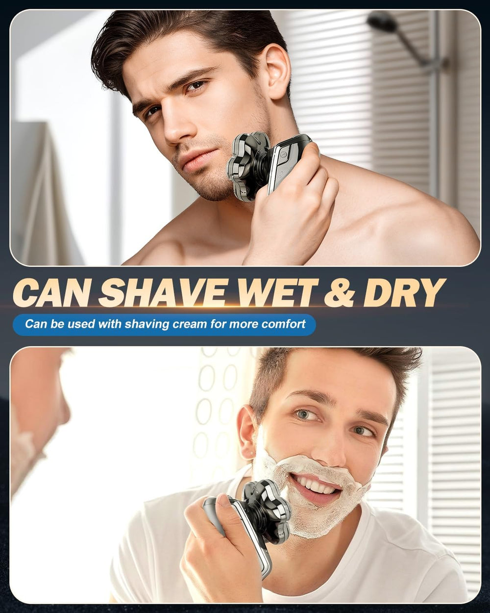 Voph head shaver 7D flex technology adapting to facial contours