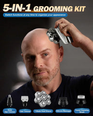 Voph head shaver LED display indicating remaining runtime