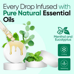 VORLIS dense fragrance tablet—stays fragrant for 2-3 showers.