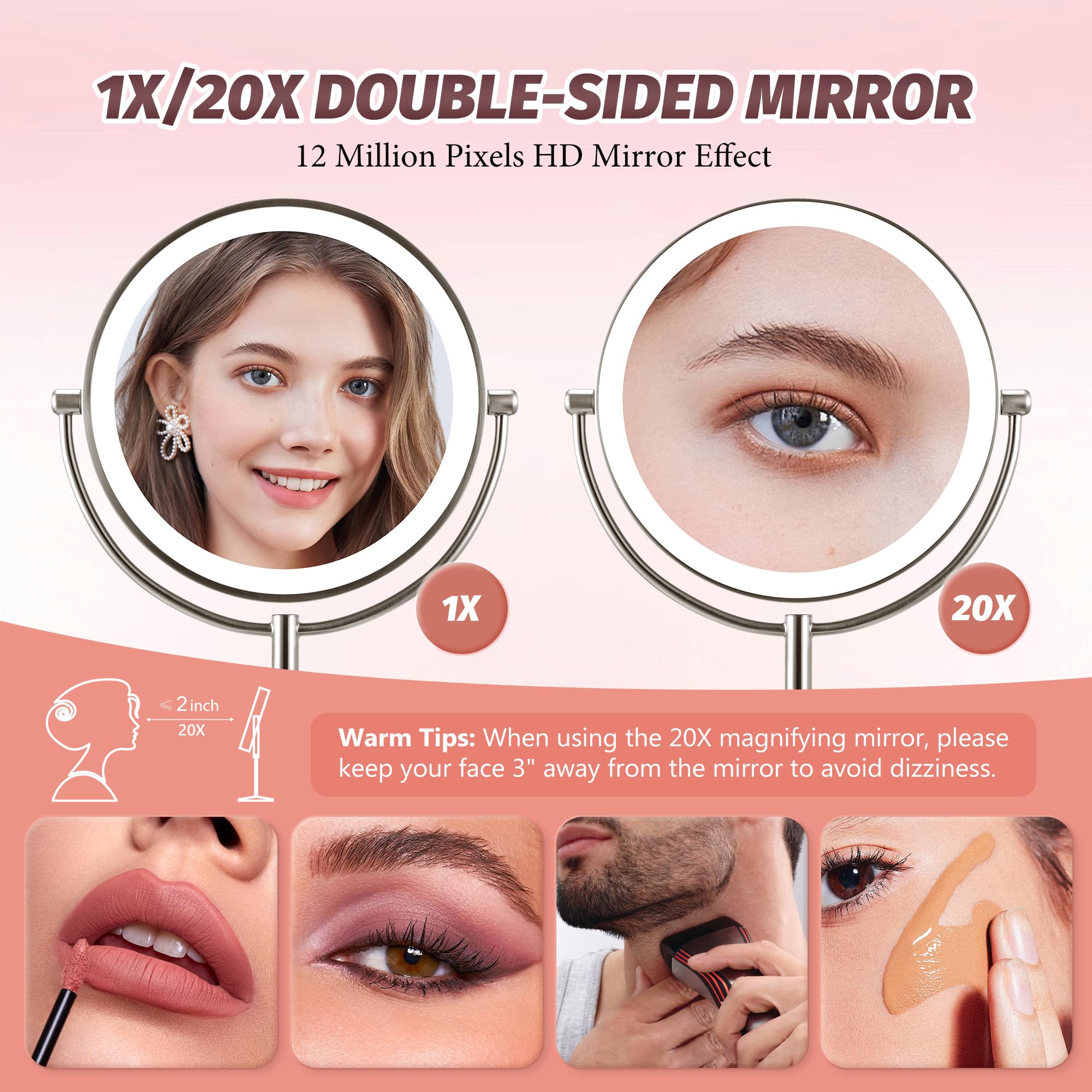 VORREMIRR 9in mirror makes a thoughtful gift for beauty lovers.