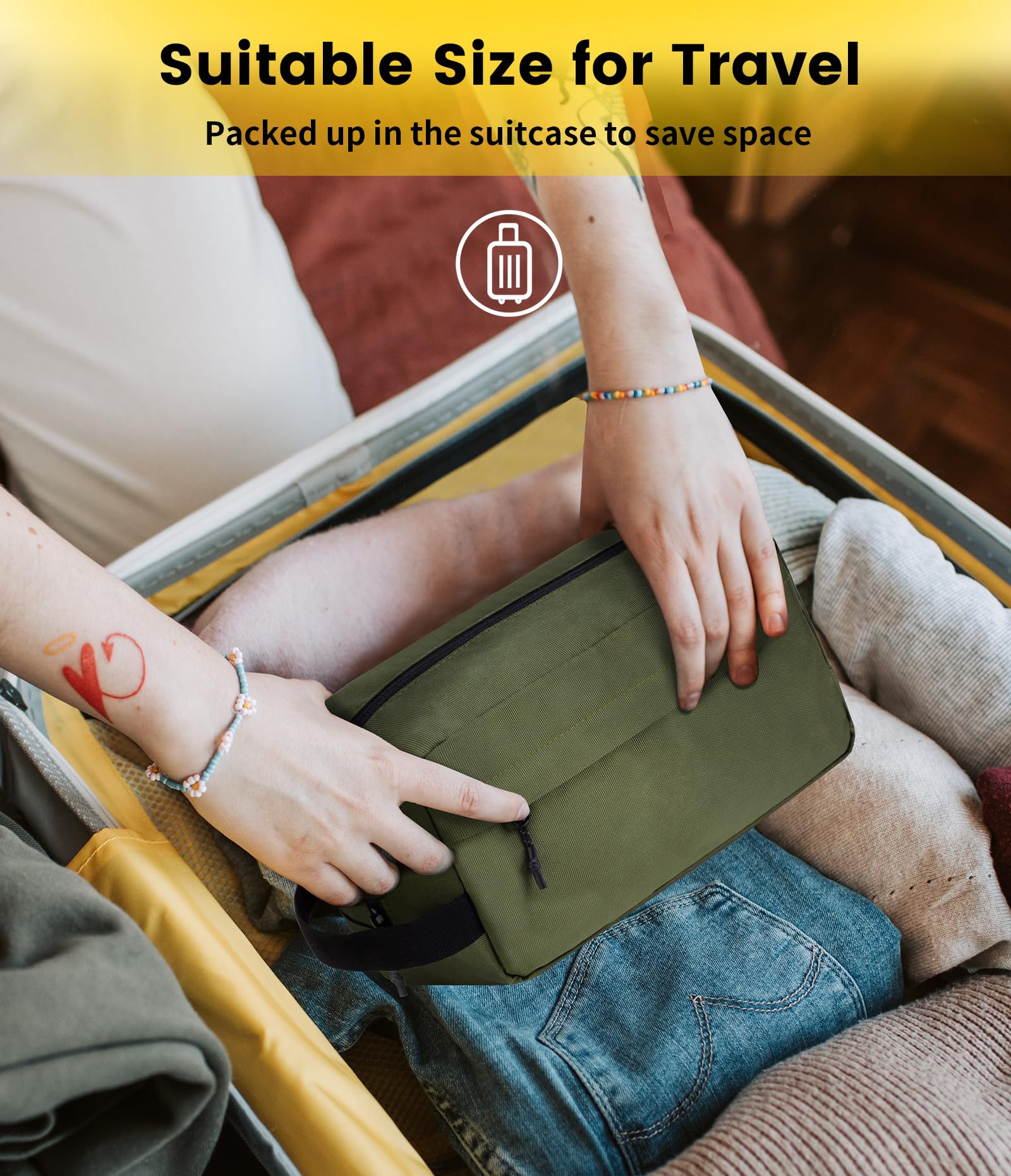 Vorspack army green color option demonstrates versatile color for business or leisure trips.