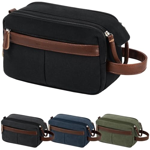 Vorspack Canvas Toiletry Bag main compartment keeps 10+ daily items organized on the go.