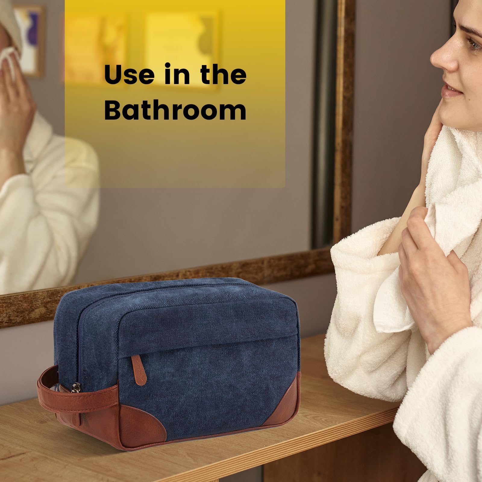Vorspack hanging toiletry bag, smooth zipper and design for easy access mid-trip