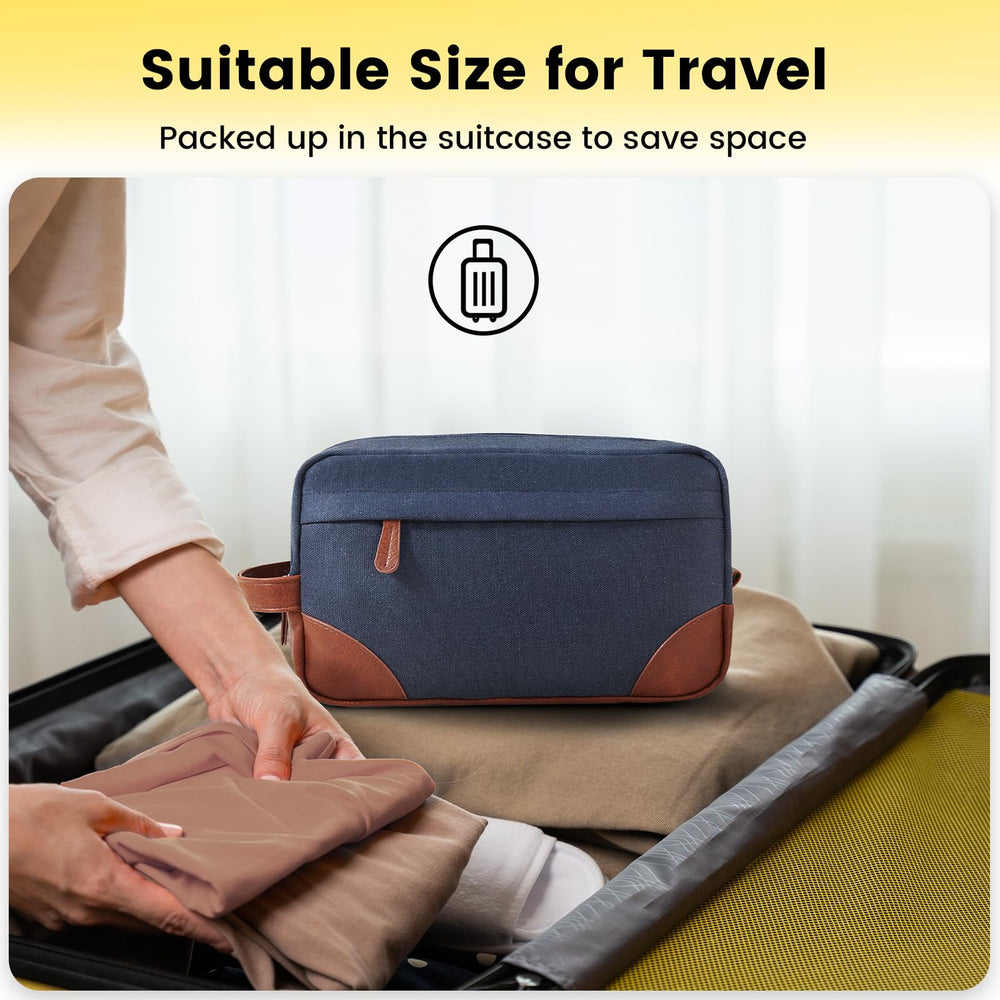 Vorspack organized compartments inside, keeps toiletries neatly separated during journeys