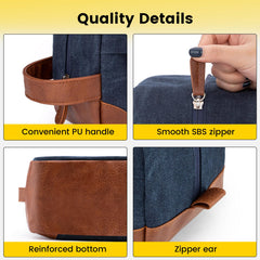 Vorspack inside view with mesh pockets emphasizes organization of small toiletries.