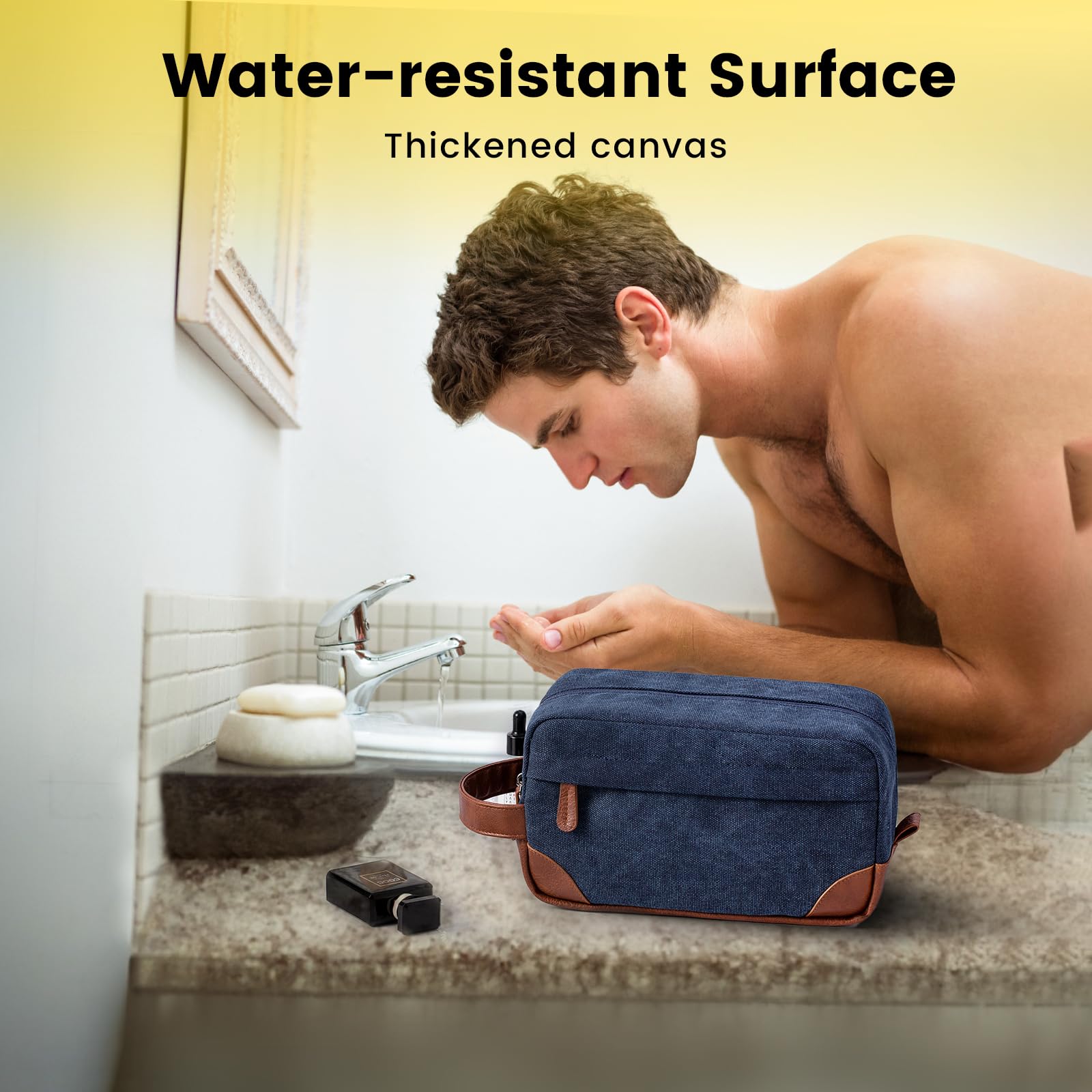 Vorspack leather-handle and reinforced bottom highlight durability and easy carrying.