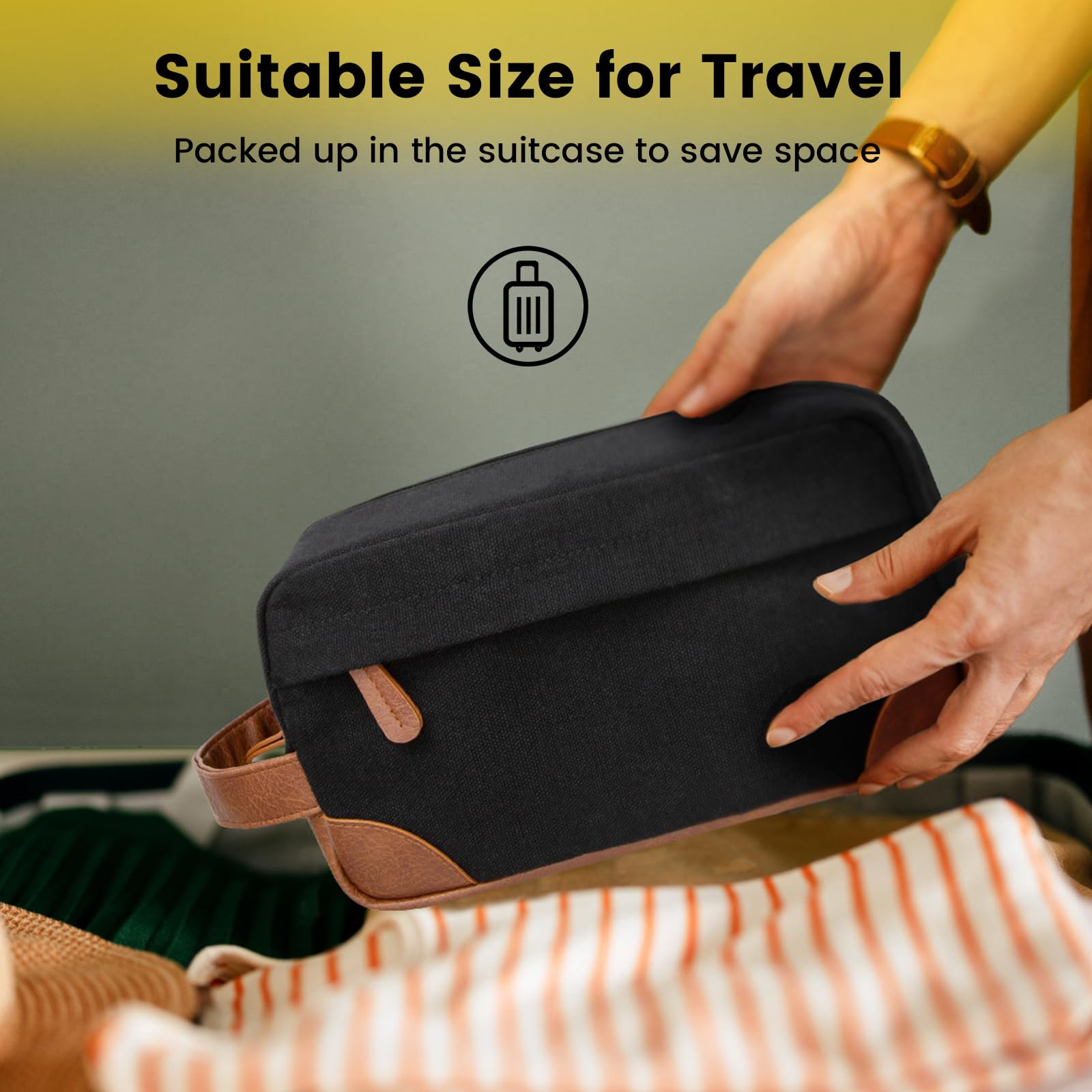 Vorspack Travel Toiletry Bag color options appeal to personal style.