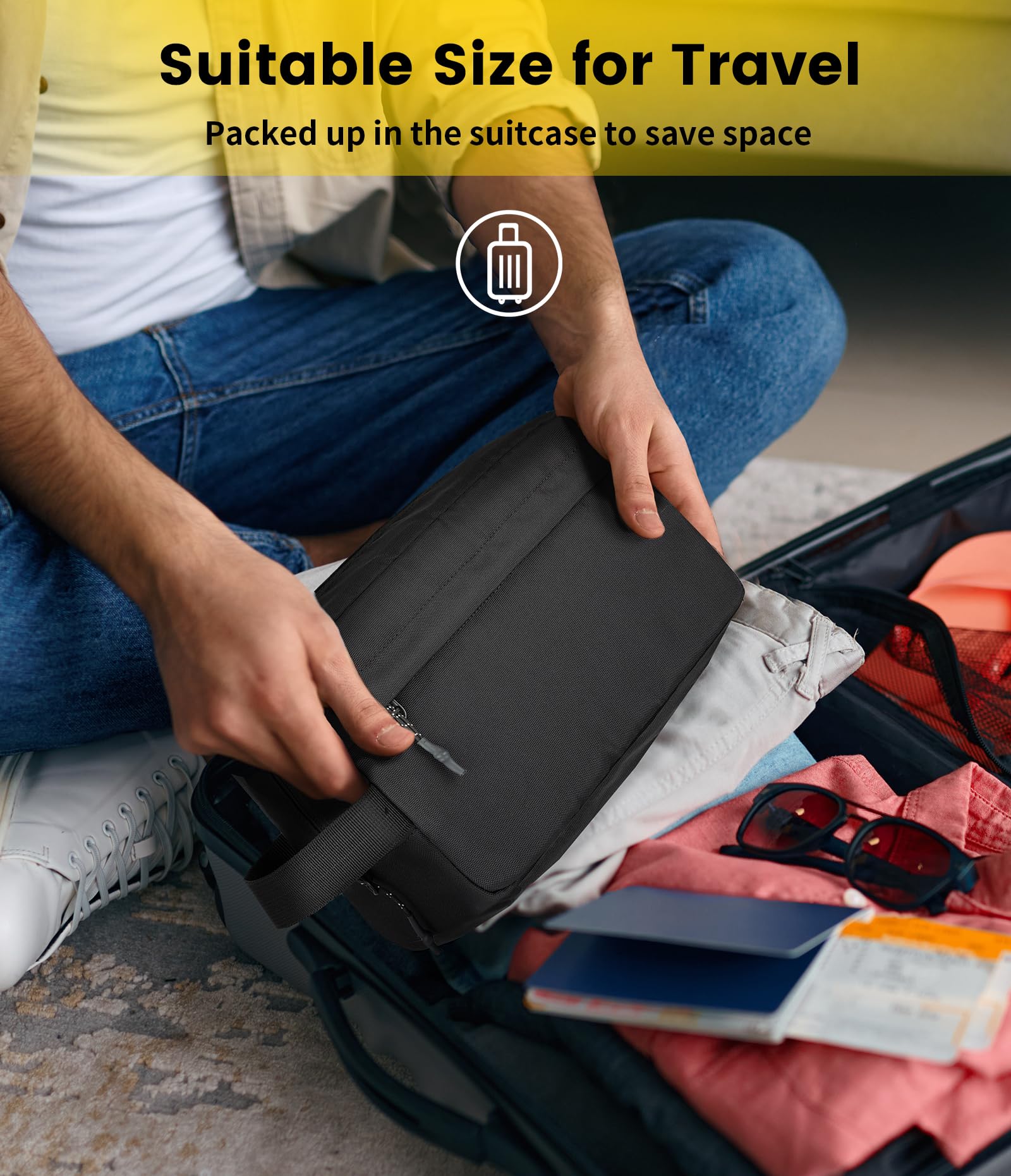 Vorspack compact design fits neatly in luggage for efficient packing